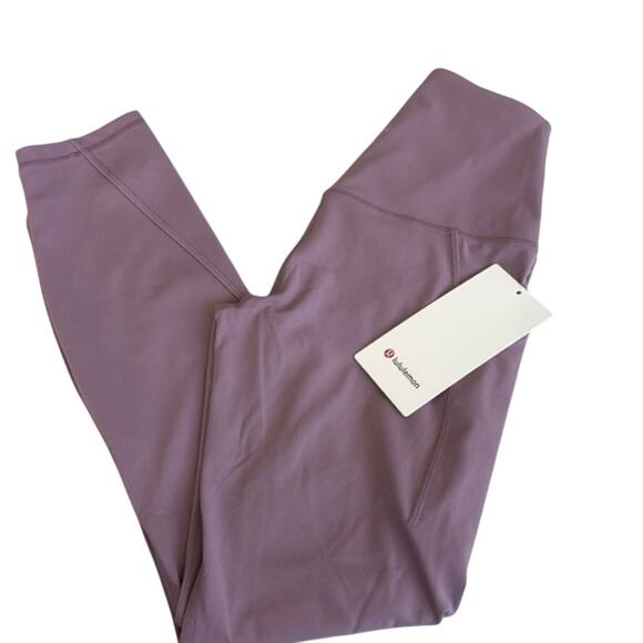 (4) $128 Lululemon Align High Rise Pant with Pockets 25" Lavender Lux Size 4 - Picture 2 of 9